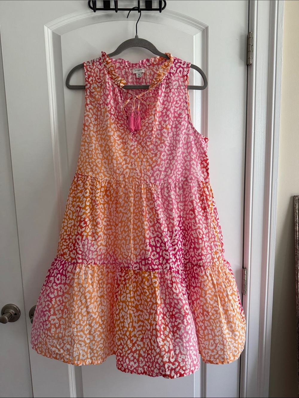 J. Crew Women’s Pink and Orange Bathing Suit Cover Up